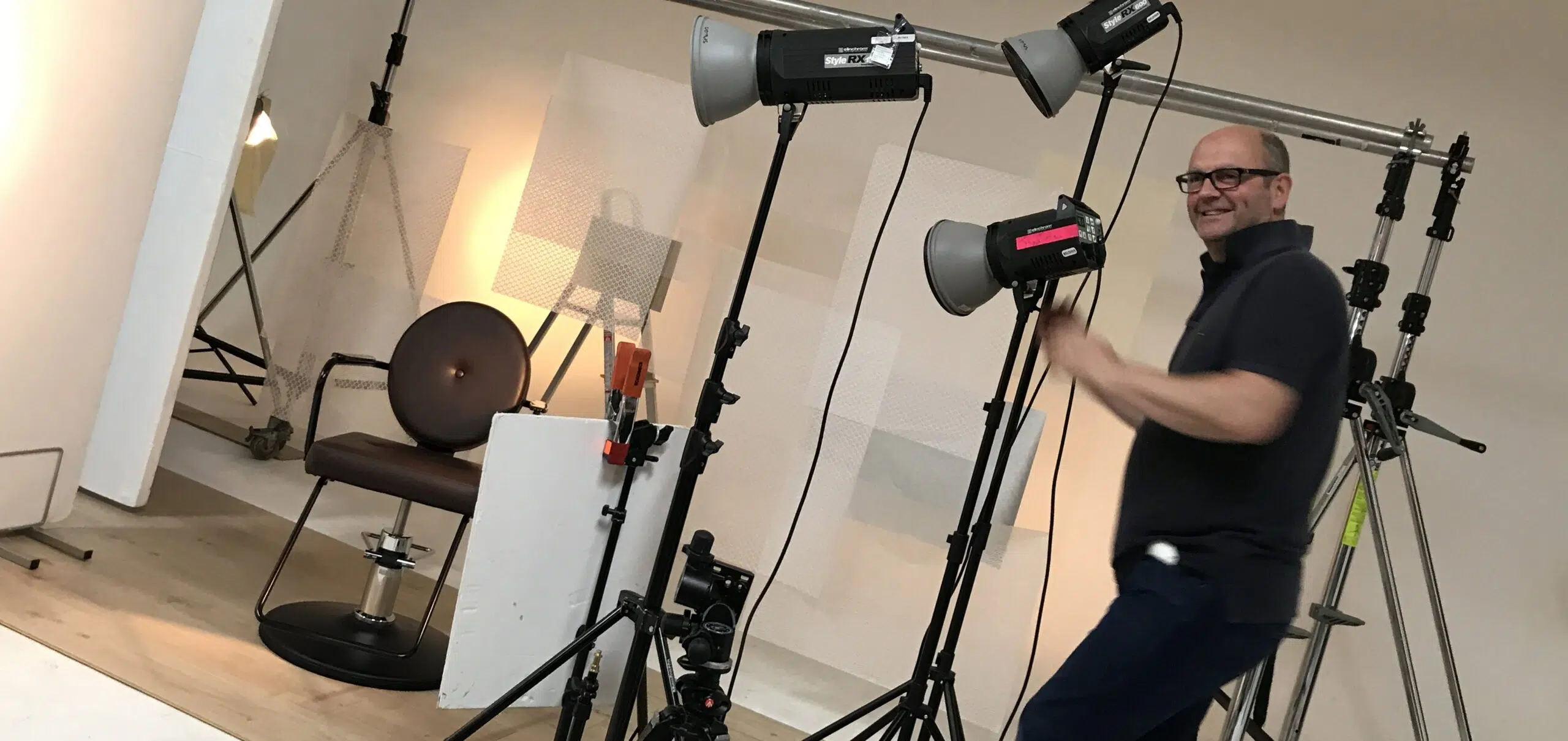 BTS at Studio shoot East London